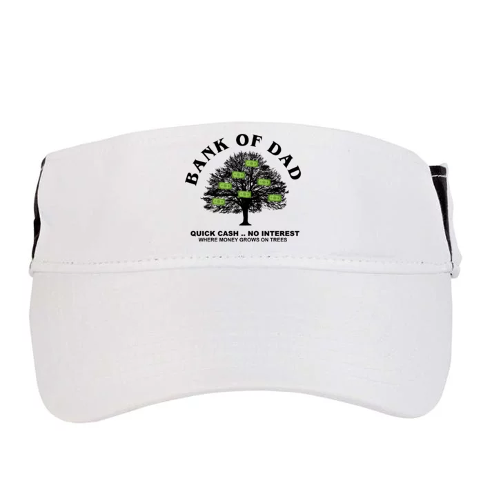 Bank Of Dad Quick Cash No Interest Funny Gift Adult Drive Performance Visor