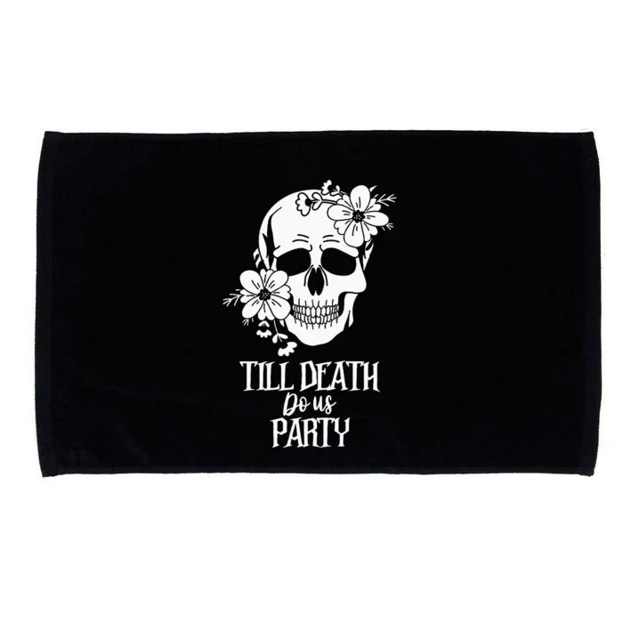 Bride Or Die Skull Halloween Gothic Style Bachelorette Party Microfiber Hand Towel