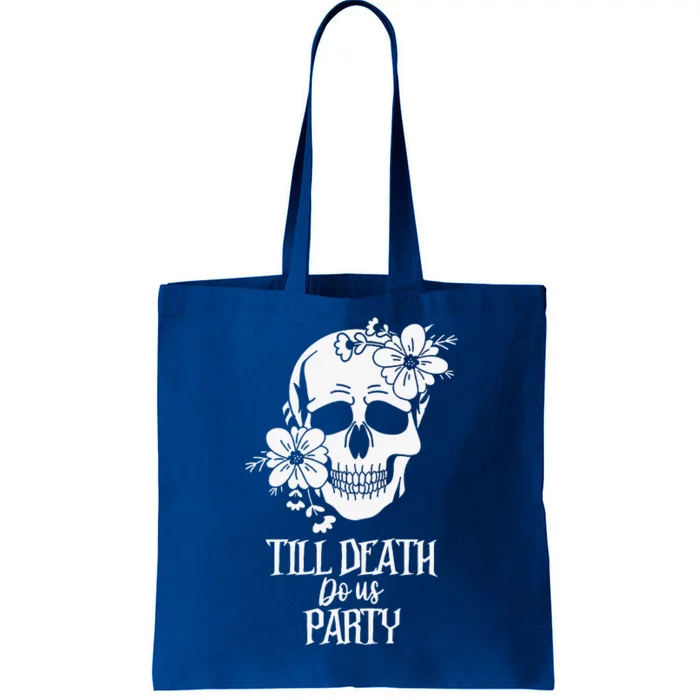 Bride Or Die Skull Halloween Gothic Style Bachelorette Party Tote Bag