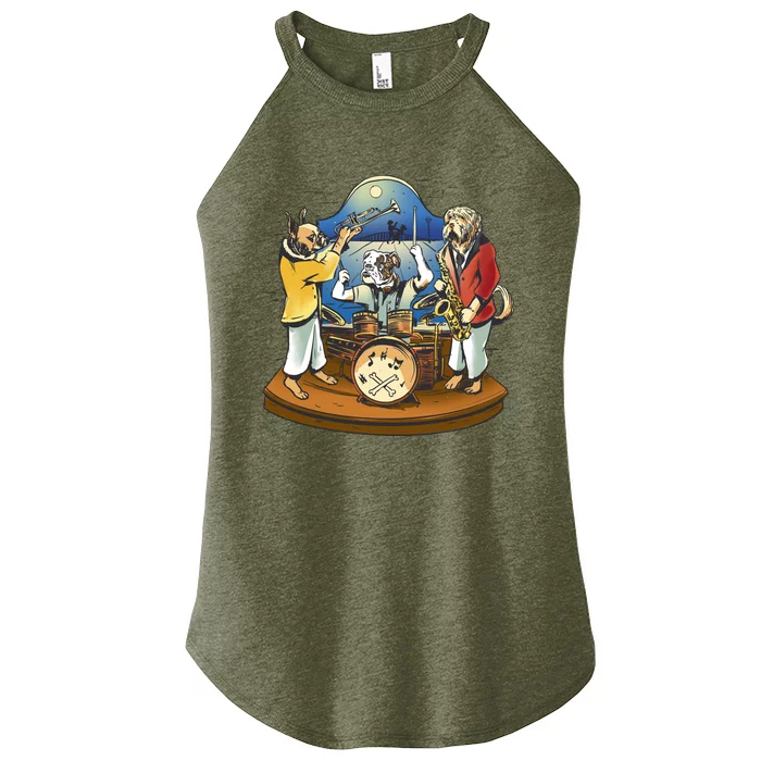 Band Of Dog Musicians Women’s Perfect Tri Rocker Tank