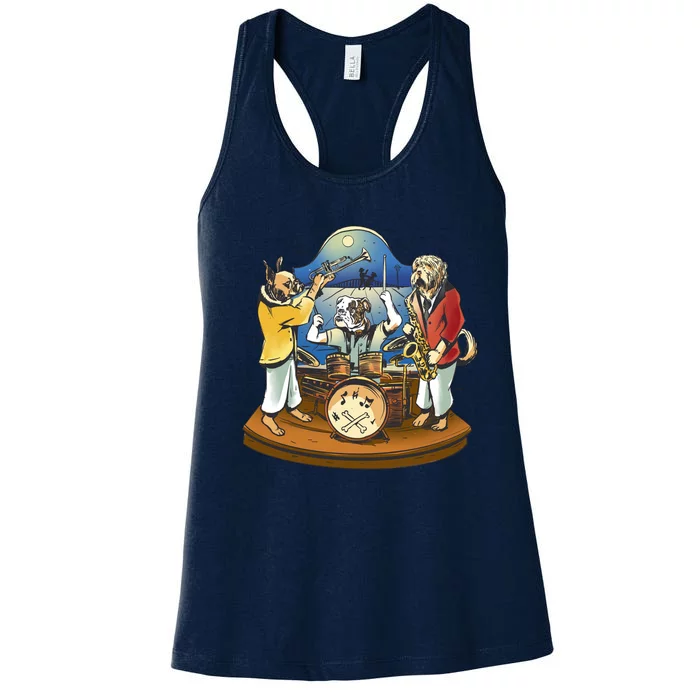 Band Of Dog Musicians Women's Racerback Tank