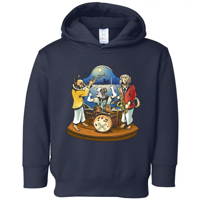 Band Of Dog Musicians Toddler Hoodie