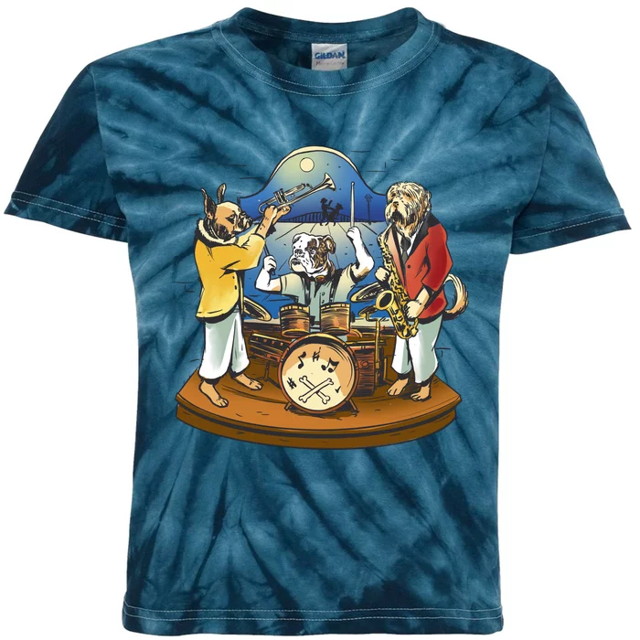 Band Of Dog Musicians Kids Tie-Dye T-Shirt