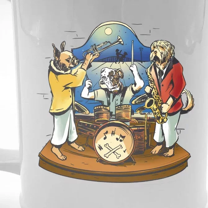 Band Of Dog Musicians Front & Back Beer Stein