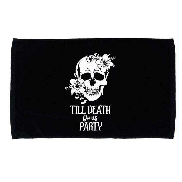 Bride or Die Skull Halloween Gothic Style Bachelorette Party Microfiber Hand Towel