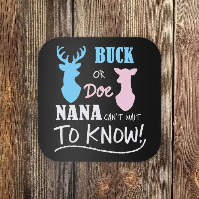 Buck Or Doe Gender Reveal Party Coaster