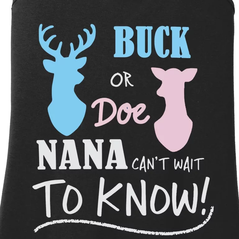 Buck Or Doe Gender Reveal Party Ladies Essential Tank