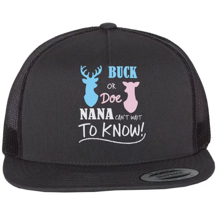 Buck Or Doe Gender Reveal Party Flat Bill Trucker Hat