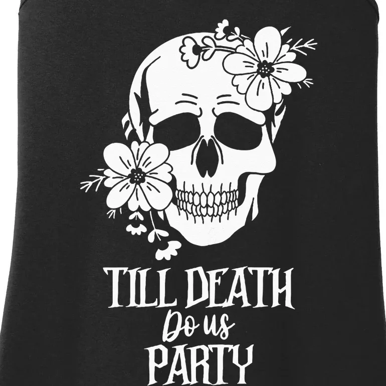 Bride Or Die Skull Halloween Gothic Style Bachelorette Party Ladies Essential Tank