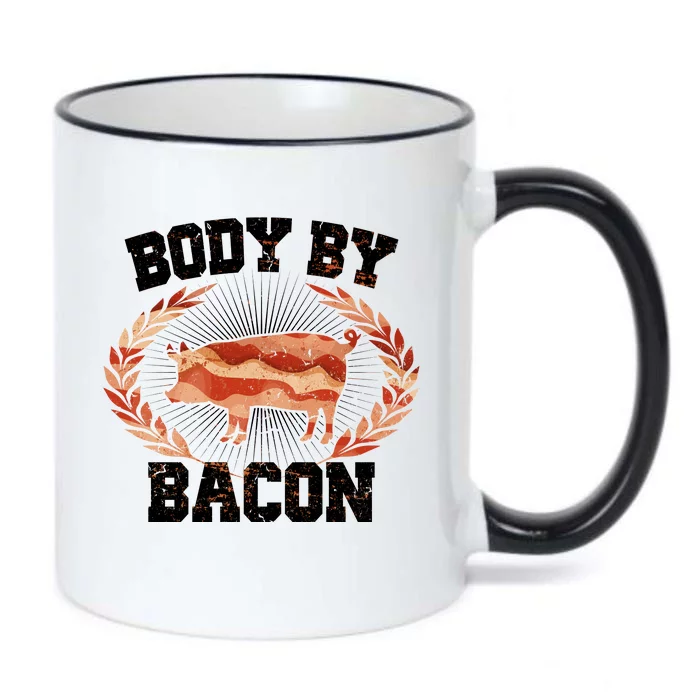 Body By Bacon Black Color Changing Mug