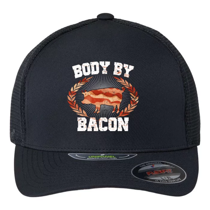 Body By Bacon Flexfit Unipanel Trucker Cap