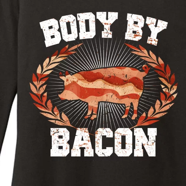 Body By Bacon Womens CVC Long Sleeve Shirt