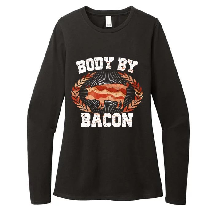 Body By Bacon Womens CVC Long Sleeve Shirt