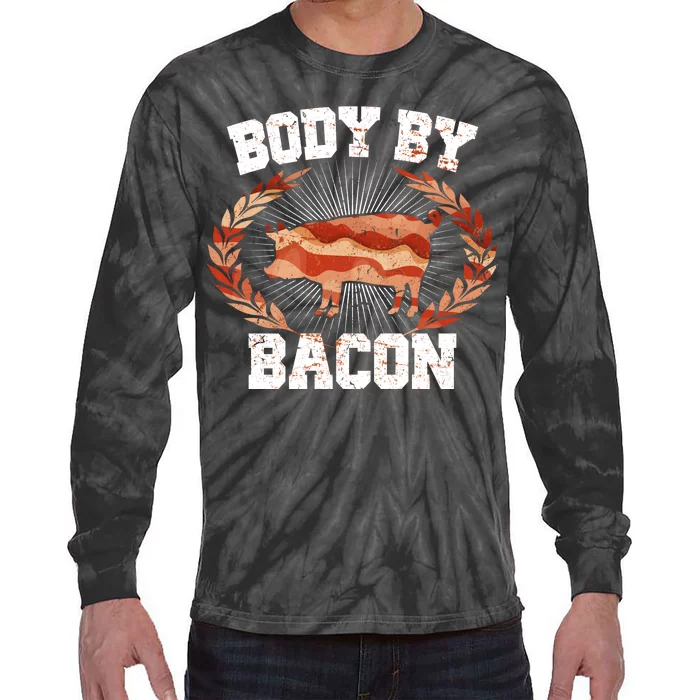 Body By Bacon Tie-Dye Long Sleeve Shirt