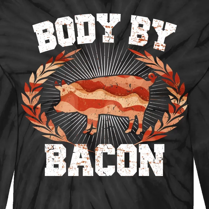 Body By Bacon Tie-Dye Long Sleeve Shirt