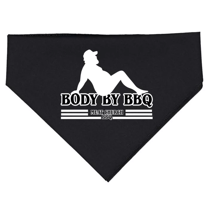 Body By BBQ Vintage Meat Church USA-Made Doggie Bandana