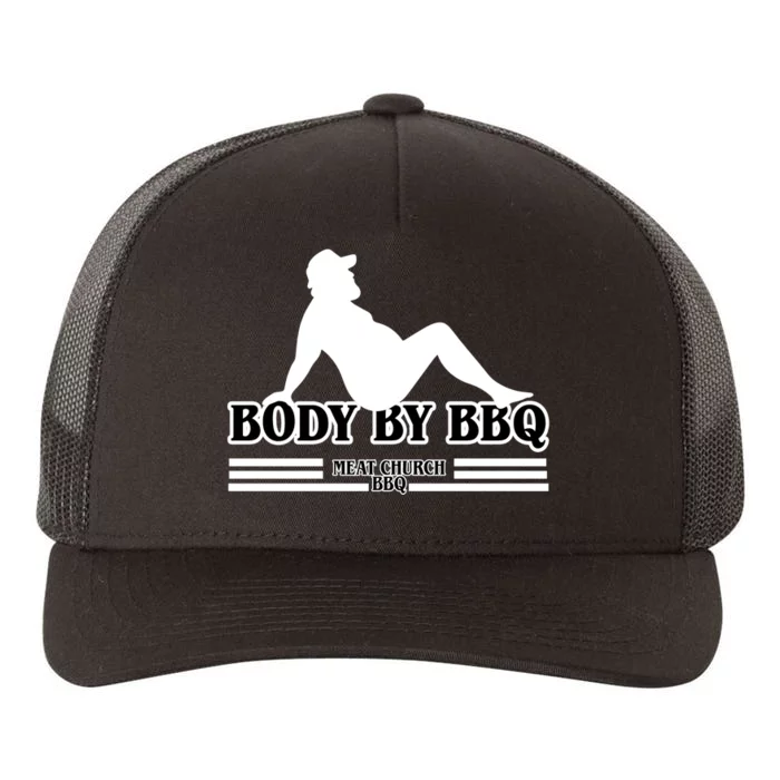 Body By BBQ Vintage Meat Church Yupoong Adult 5-Panel Trucker Hat