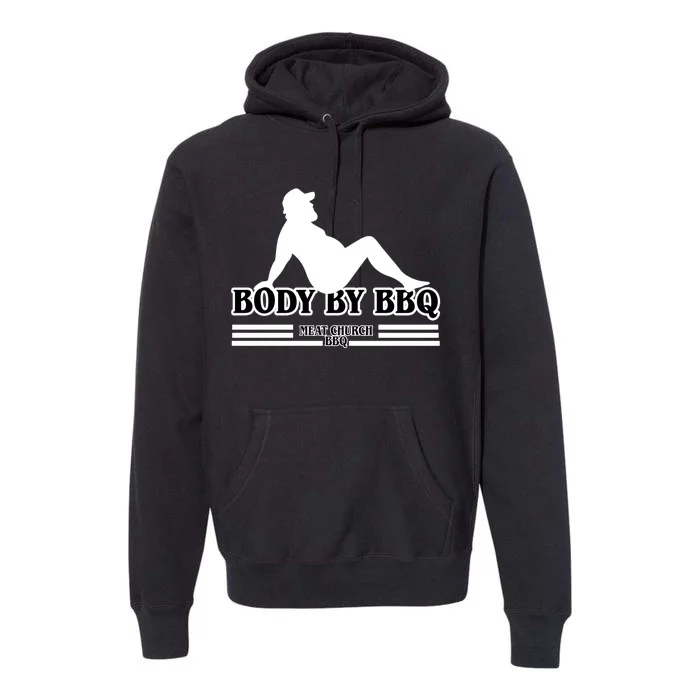 Body By BBQ Vintage Meat Church Premium Hoodie