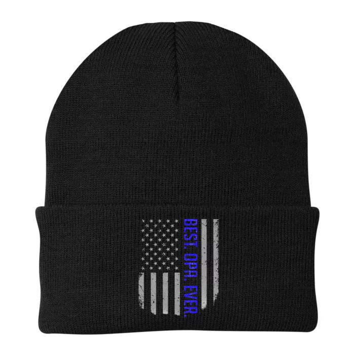 Best Opa Ever American Dad Flag Gifts For Fathers Day Knit Cap Winter Beanie