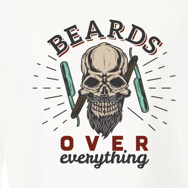 Beards Over Everything Cropped Pullover Crew