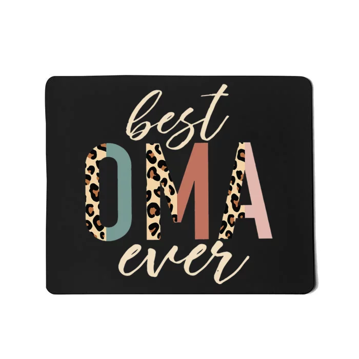 Best Oma Ever Gifts Leopard Print Mothers Day Mousepad