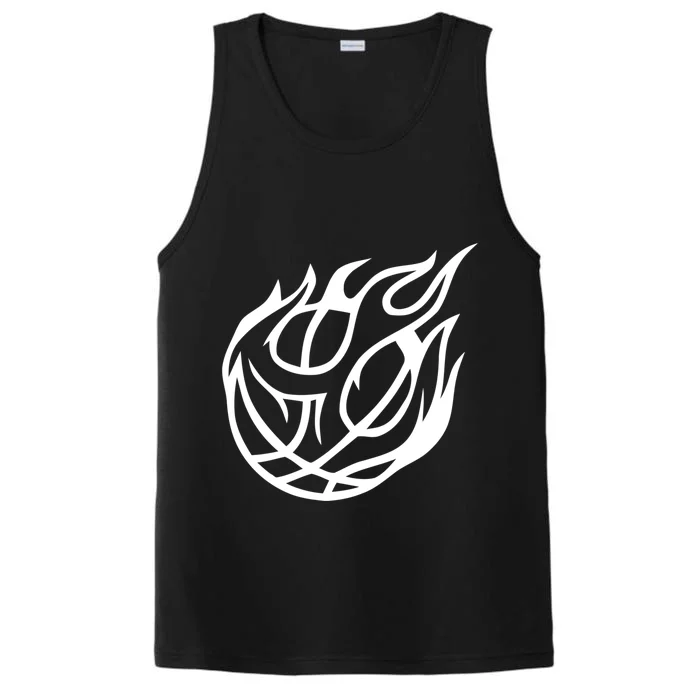 Basketball On Fire Gift Basketball Gift Performance Tank