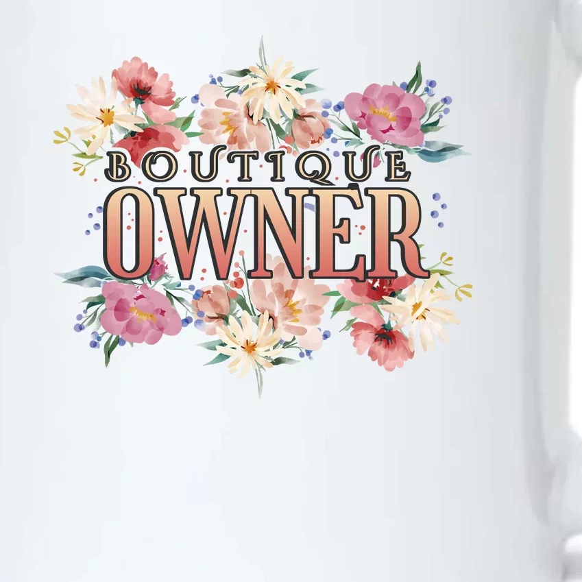 Boutique Owner Floral Black Color Changing Mug