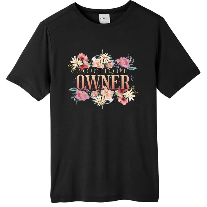 Boutique Owner Floral ChromaSoft Performance T-Shirt