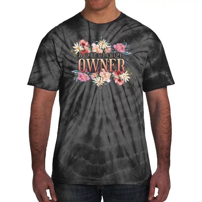 Boutique Owner Floral Tie-Dye T-Shirt