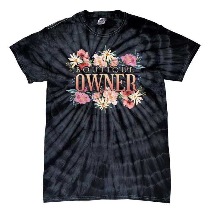 Boutique Owner Floral Tie-Dye T-Shirt