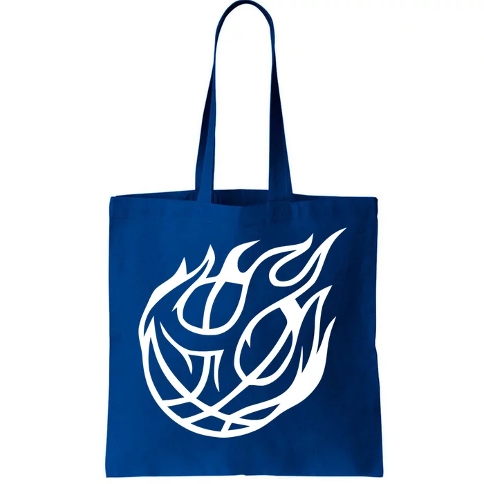 Basketball On Fire Gift Basketball Gift Tote Bag