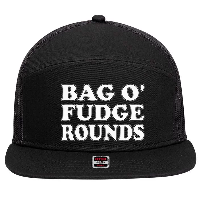 BAG O FUDGE ROUNDS HALLOWEEN COSTUME 7 Panel Mesh Trucker Snapback Hat