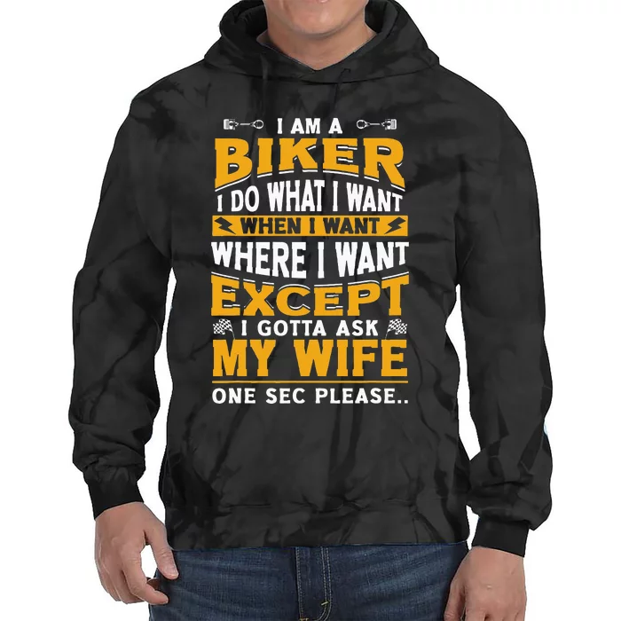 Biker Outfit Funny Motorcycle Quotes Accessories For Men Tie Dye Hoodie