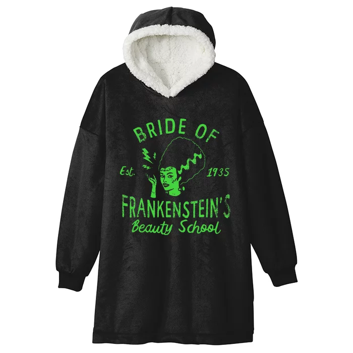 Bride Of Frankensteins Beauty School Hooded Wearable Blanket