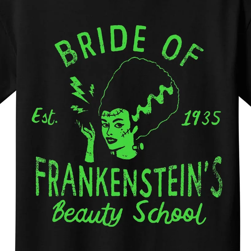 Bride Of Frankensteins Beauty School Kids T-Shirt