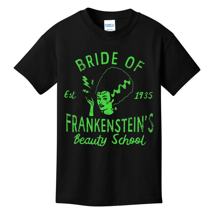 Bride Of Frankensteins Beauty School Kids T-Shirt