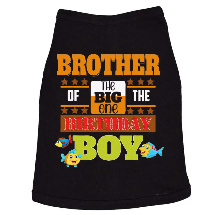 Big One Fishing Theme Brother Of The Birthday Doggie Tank