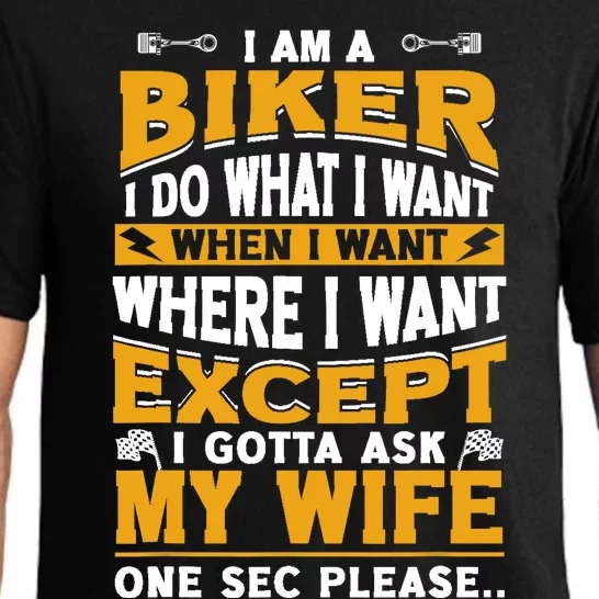 Biker Outfit Funny Motorcycle Quotes Accessories Pajama Set