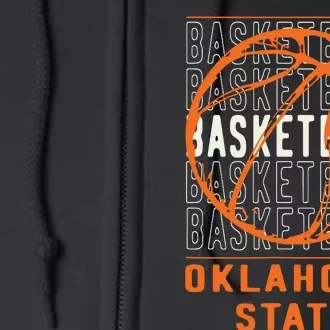 Basketball Oklahoma Funny Full Zip Hoodie