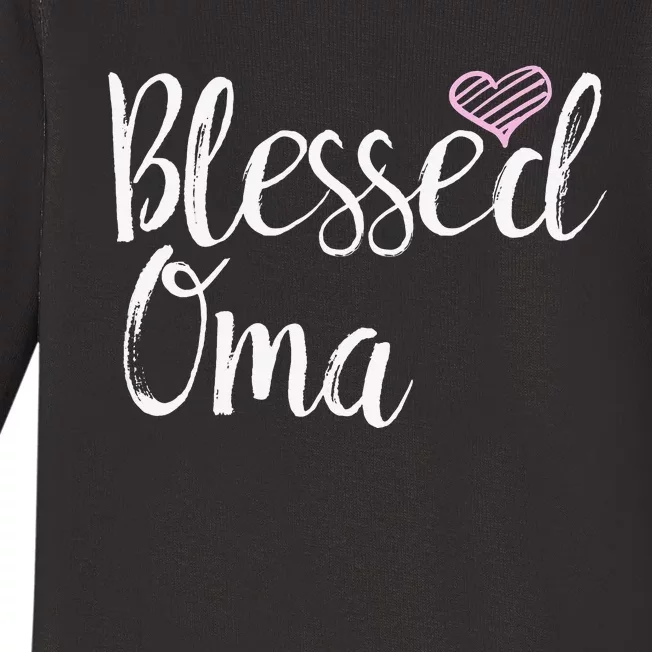 Blessed Oma grandma gifts Baby Long Sleeve Bodysuit