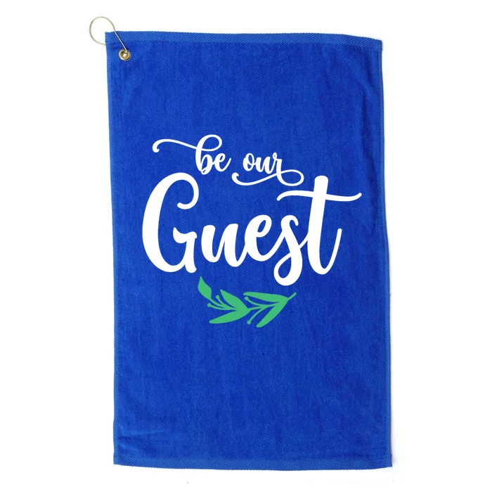 Be Our Guest Wedding Gift Platinum Collection Golf Towel