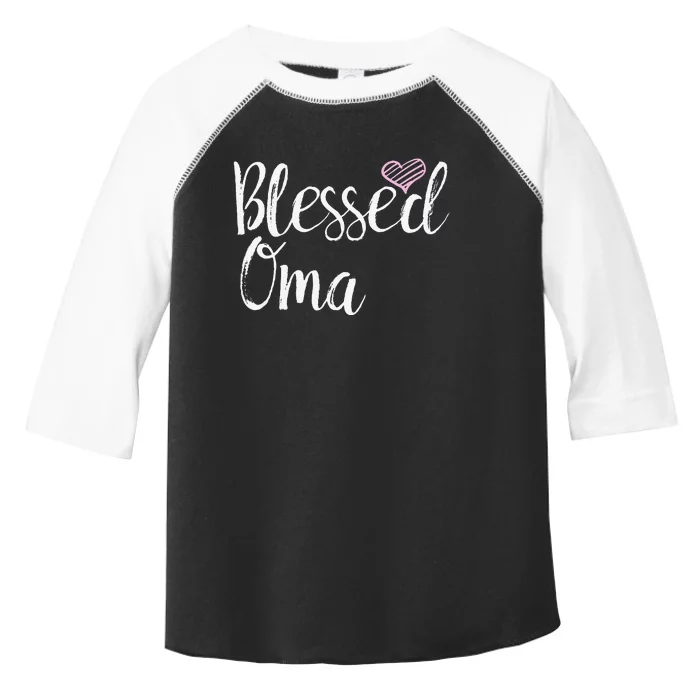 Blessed Oma Grandma Gifts Toddler Fine Jersey T-Shirt