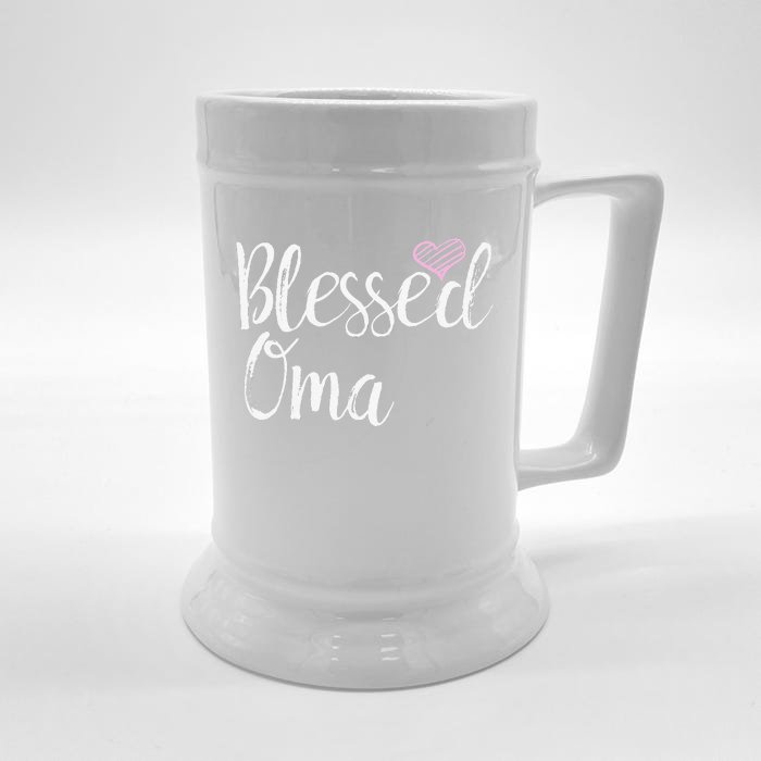 Blessed Oma Grandma Gifts Front & Back Beer Stein