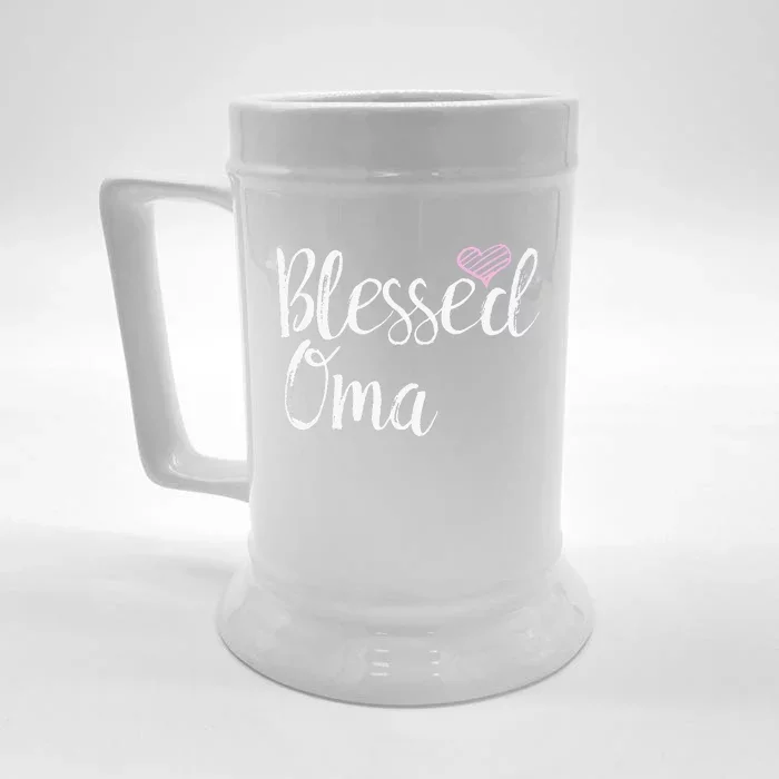 Blessed Oma Grandma Gifts Front & Back Beer Stein