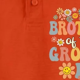 Brother Of Groovy One Matching Family 1st Birthday Party Dry Zone Grid Performance Polo