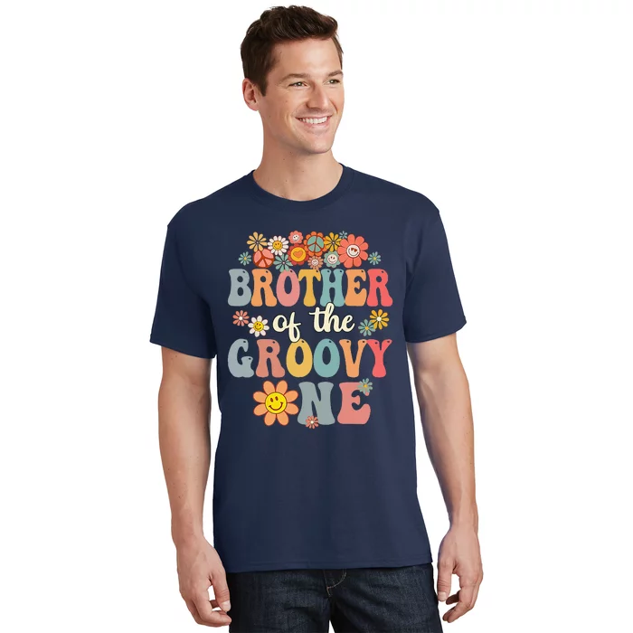 Brother Of Groovy One Matching Family 1st Birthday Party T-Shirt