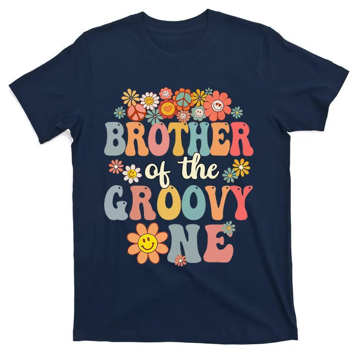 Brother Of Groovy One Matching Family 1st Birthday Party T-Shirt