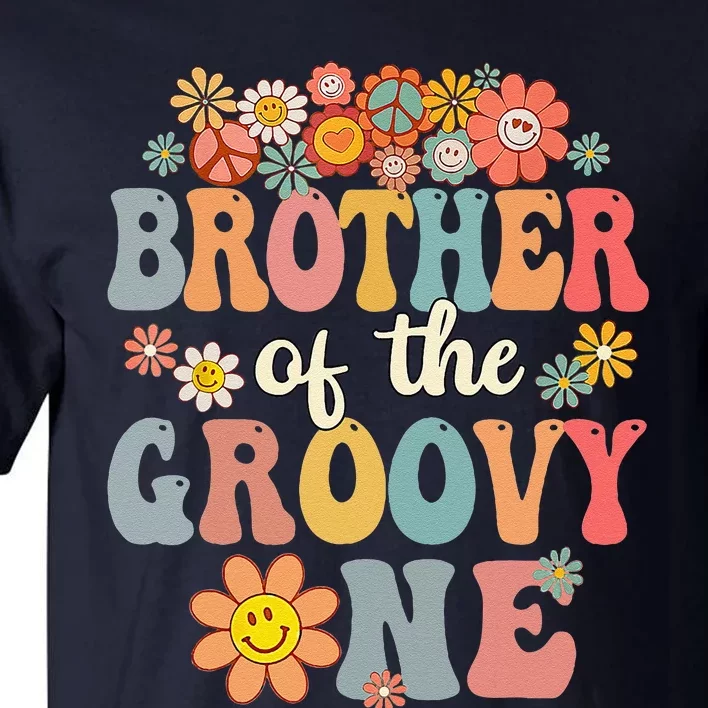 Brother Of Groovy One Matching Family 1st Birthday Party Tall T-Shirt