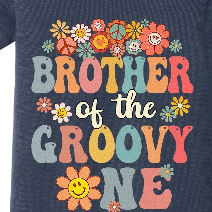 Brother Of Groovy One Matching Family 1st Birthday Party Baby Bodysuit