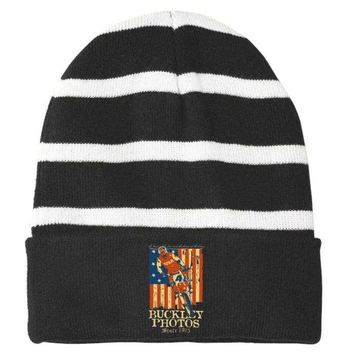 Buckley Old Glory Striped Beanie with Solid Band